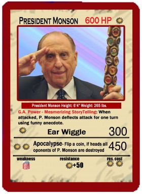 President Monson Trading Card
