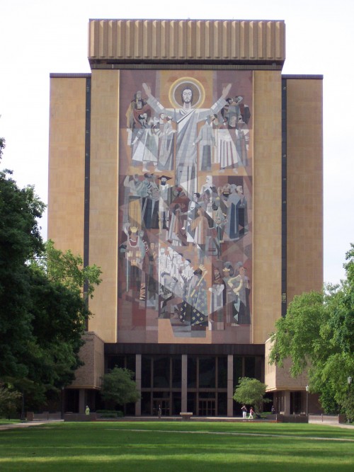 Touchdown Jesus: Instrumental figure in the victory over BYU.