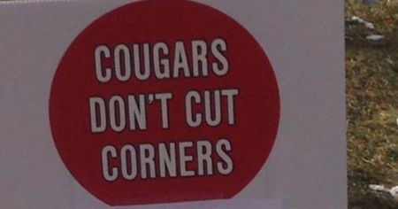 Cougars don't cut corners